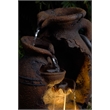 Old Fashion Pot Outdoor Fountain with LED Lights