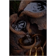 Old Fashion Pot Outdoor Fountain with LED Lights