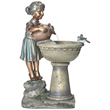 Jeco Versando Bird Bath Outdoor Water Fountain