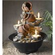 Jeco Tavolo Luci Mini Pot Tabletop Fountain with Candle