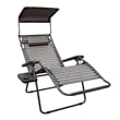Jeco Oversized Zero Gravity Chair in Tan (Set of 2)