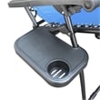 Jeco Zero Gravity Chair with Sunshade and Tray in Blue (Set of 2 Chairs)