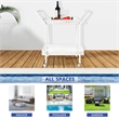 White Wicker Serving Cart