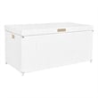Jeco Wicker Patio Storage Deck Box in White