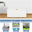 Jeco Wicker Patio Storage Deck Box in White