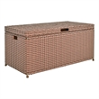 Jeco Wicker Patio Storage Deck Box in Honey