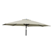 Jeco 6.5' x 10' Aluminum Patio Market Umbrella Tilt with Crank in Tan