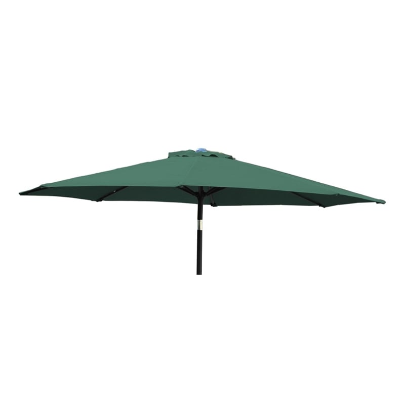 Jeco 6.5' x 10' Aluminum Patio Market Umbrella Tilt with Crank