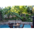 Jeco 6.5' x 10' Aluminum Patio Market Umbrella Tilt with Crank