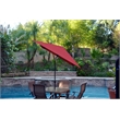 Jeco 6.5' x 10' Aluminum Patio Market Umbrella Tilt with Crank