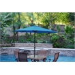 Jeco 6.5' x 10' Aluminum Patio Market Umbrella Tilt with Crank
