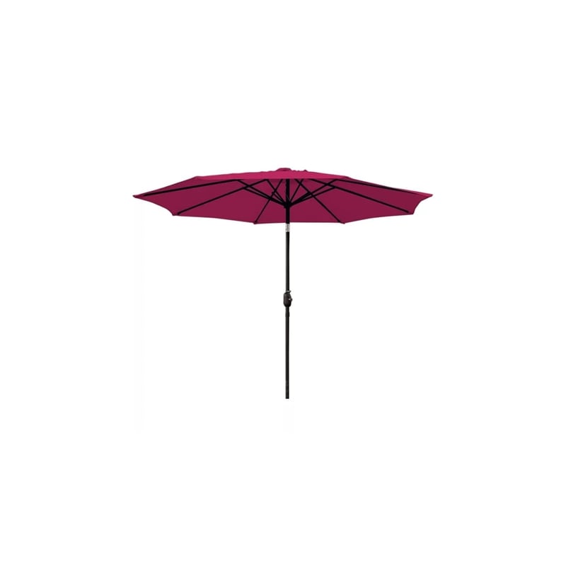 Jeco 6.5' x 10' Aluminum Patio Market Umbrella Tilt with Crank