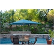 Jeco 6.5' x 10' Aluminum Patio Market Umbrella Tilt with Crank in Tan