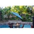 Jeco 6.5' x 10' Aluminum Patio Market Umbrella Tilt with Crank in Tan