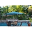 Jeco 6.5' x 10' Aluminum Patio Market Umbrella Tilt with Crank