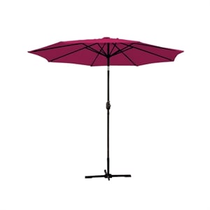Jeco 9ft. Aluminum Patio Market Umbrella Tilt with Crank