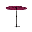Jeco 9ft. Aluminum Patio Market Umbrella Tilt with Crank