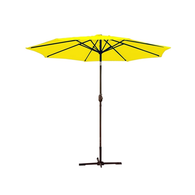 Jeco 9ft. Aluminum Patio Market Umbrella Tilt with Crank