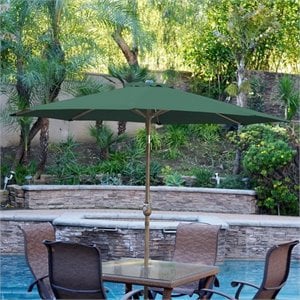 Jeco 9ft. Aluminum Patio Market Umbrella Tilt with Crank