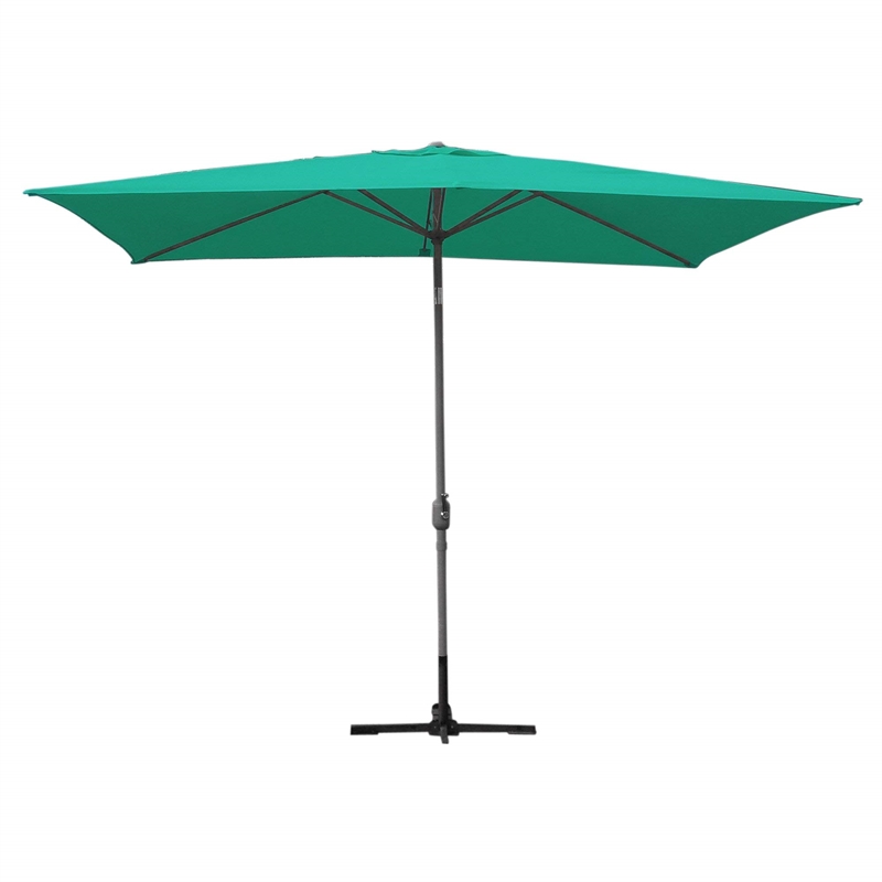 Jeco 9ft. Aluminum Patio Market Umbrella Tilt with Crank