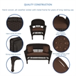 Jeco 4pc Wicker Conversation Set in Espresso with Cocoa Brown Cushions