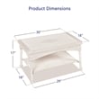 White Wicker Patio Furniture Coffee Table