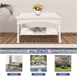 White Wicker Patio Furniture Coffee Table