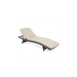 adjustable chaise lounger in espresso