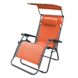 Jeco Oversized Zero Gravity Chair with Sunshade in Orange