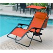 Jeco Oversized Zero Gravity Chair with Sunshade in Orange