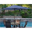 Jeco 10' Aluminum Market Patio Umbrella with Crank in Blue