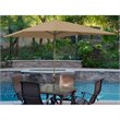 Jeco 10' Aluminum Market Patio Umbrella with Crank in Brown