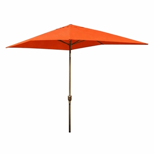 Jeco 10' Aluminum Market Patio Umbrella with Crank in Orange