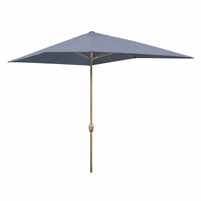 Jeco 10' Aluminum Market Patio Umbrella with Crank in Blue