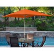 Jeco 10' Aluminum Market Patio Umbrella with Crank in Orange