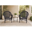 Santa Maria Espresso  Resin Wicker Chair - Set of 2