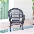 Jeco Wicker Chair in Espresso