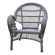 Jeco Wicker Chair in Espresso