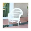 Jeco Wicker Chair in White