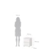 Tvilum Aurora 2 Drawer Nightstand in White