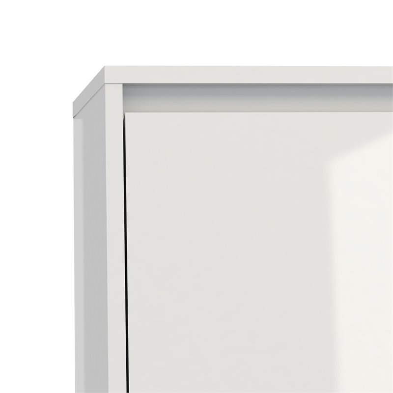 Tvilum Hamilton 4 Drawer Shoe Cabinet In White High Gloss 71007uuuu