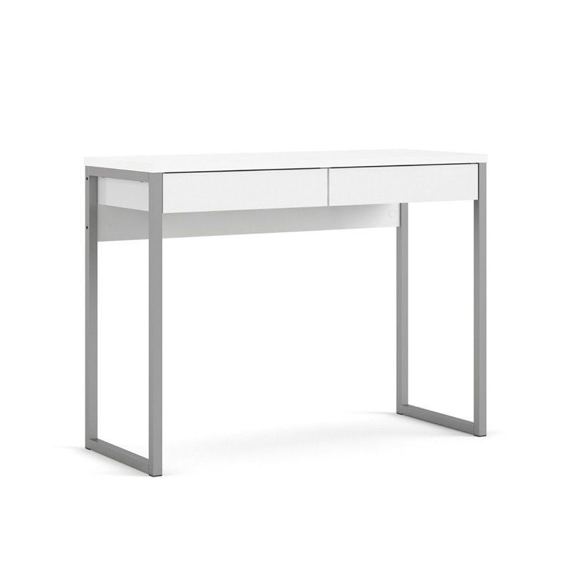 home office desk white gloss