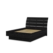 Tvilum Scottsdale Contemporary Wood Platform Full Bed in Black Woodgrain