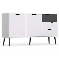 White Oak Tvilum 7538749ak Diana Sideboard with 2 Doors and 1 Drawer