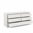 Tvilum Scottsdale 6 Drawer Double Dresser in White Wood Grain
