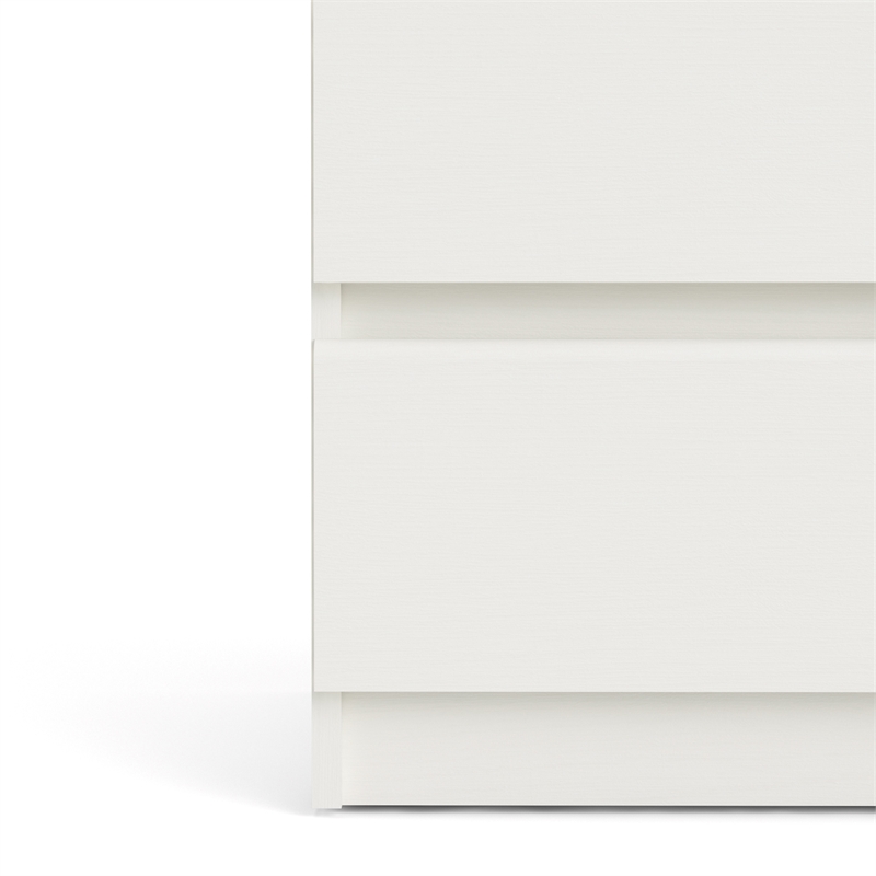 Tvilum Scottsdale 6 Drawer Double Dresser in White Wood Grain