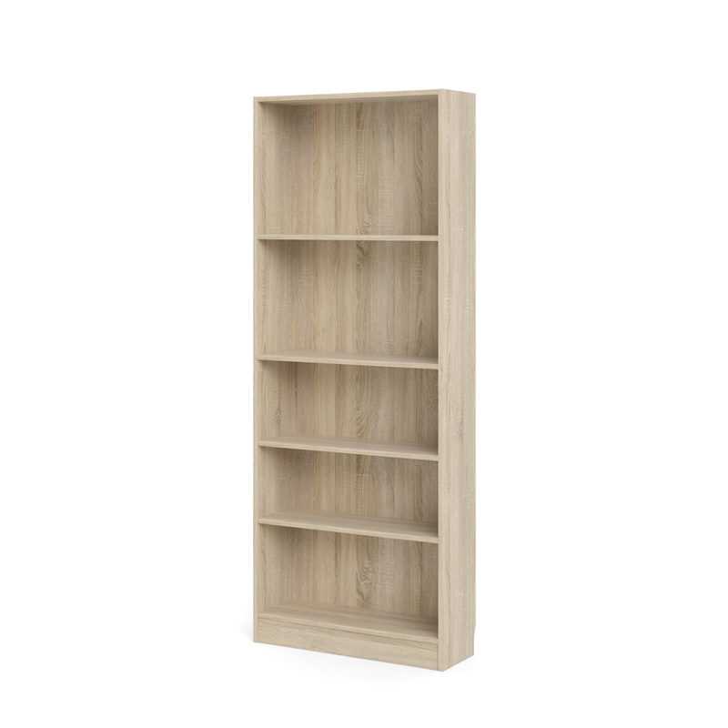 Tvilum Element 5 Shelf Wide Bookcase in Oak
