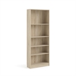 Tvilum Element 5 Shelf Wide Bookcase in Oak