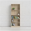 Tvilum Element 5 Shelf Wide Bookcase in Oak
