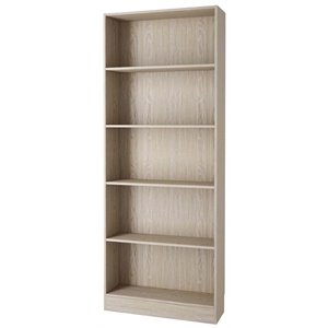 Tvilum Element 5 Shelf Wide Bookcase in Oak